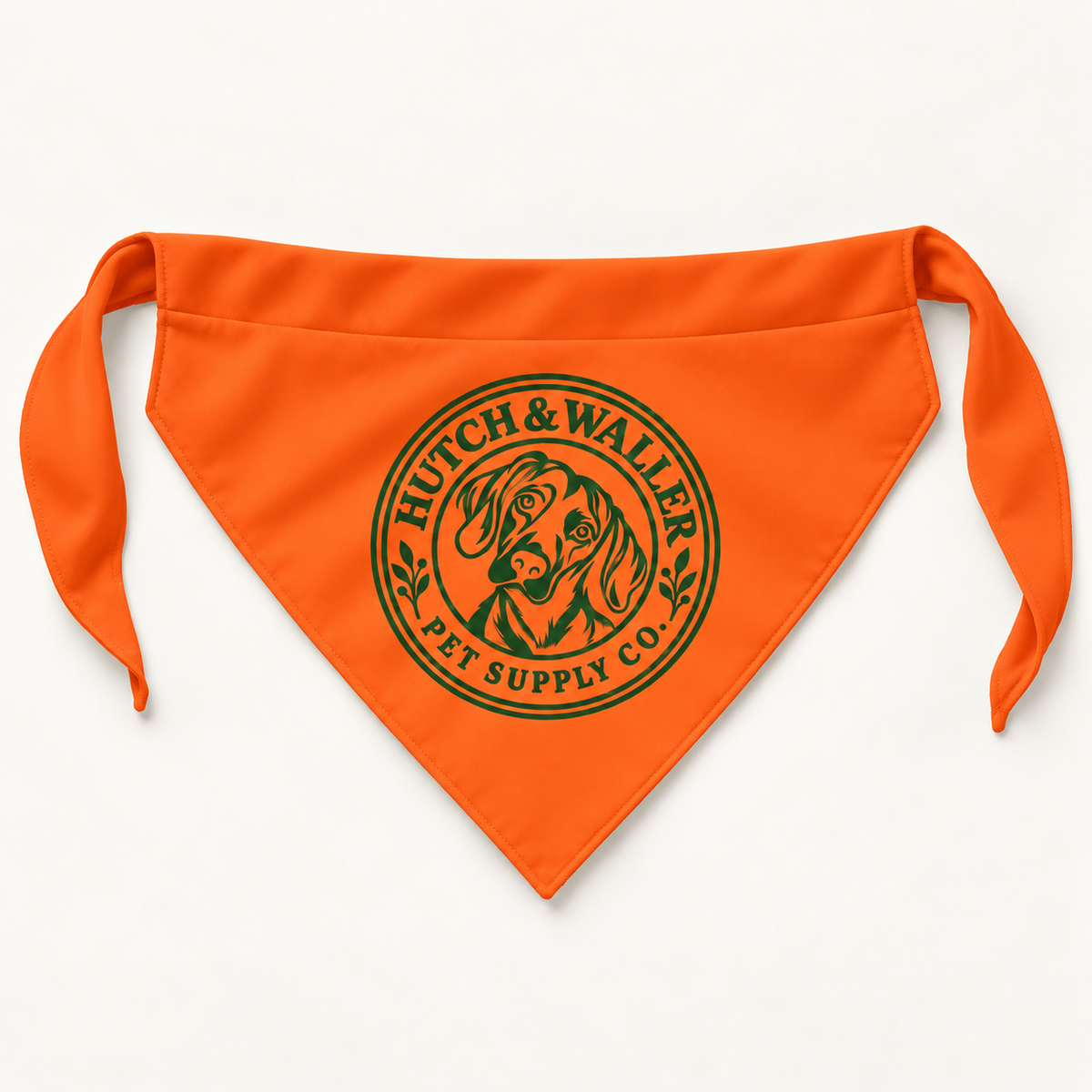 Hutch & Waller Dog Bandana in Orange
