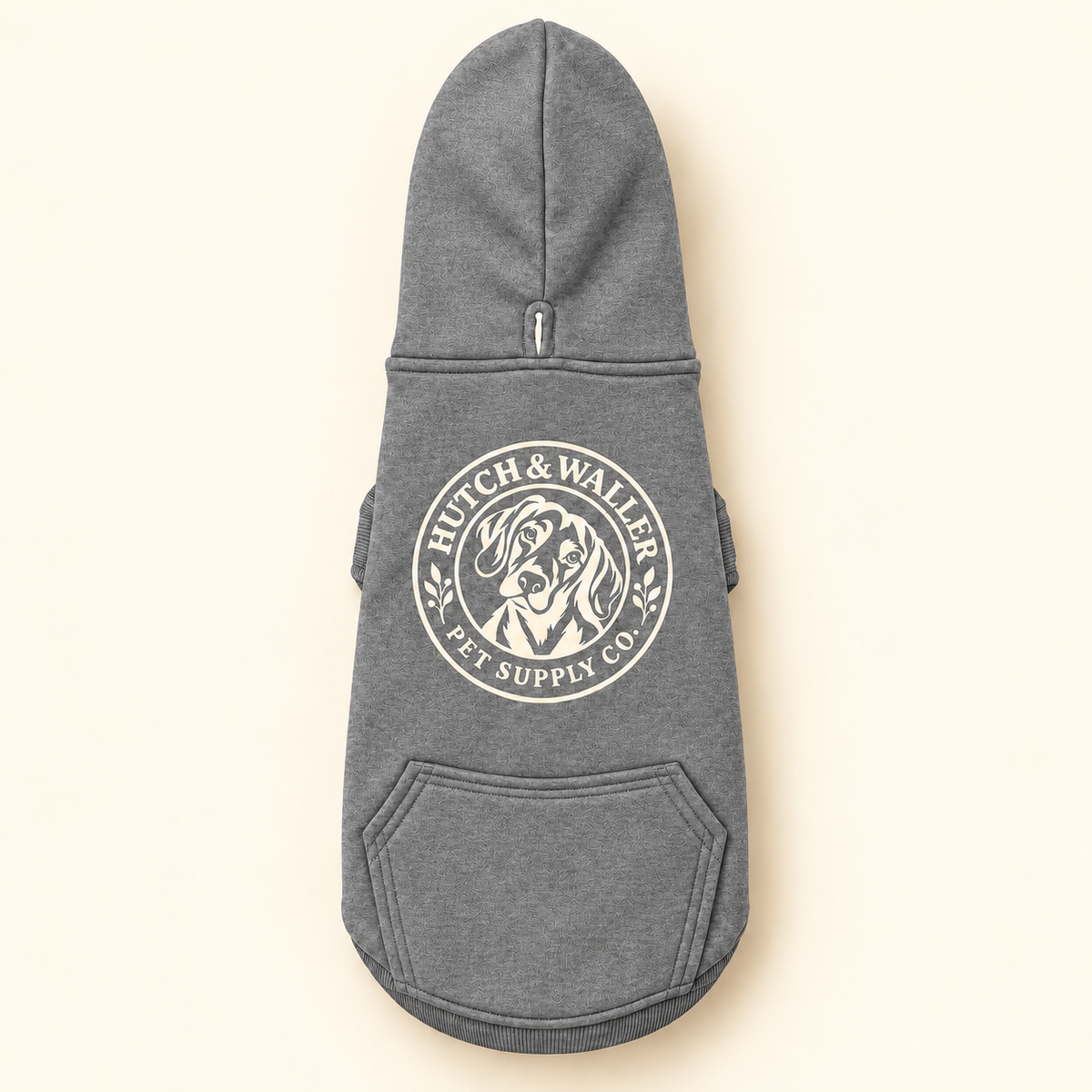Hutch & Waller Dog Hoodie in Granite Heather