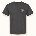 Pepper T-shirt with ivory Hutch & Waller chest badge